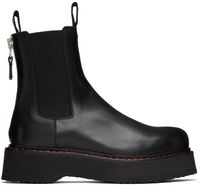 R13 Bottes noires à plateforme