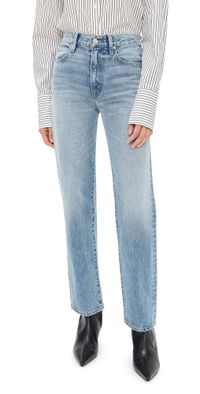 SLVRLAKE Kendra High Rise Straight Jeans Back To Zero 32