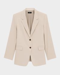 Oversized Crunch Linen Blazer
