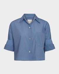 Next Ex Striped Button-Front Shirt