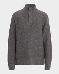 Kotoni Merino Snap-Collar Sweater