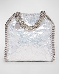 Falabella Mini Crackled Metallic Tote Bag