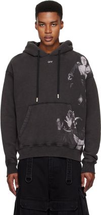 Off-White Black Blurred Mary Skate Hoodie