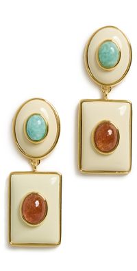 Lizzie Fortunato Ethereal Pool Earrings In Citrus Multi One Size