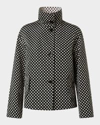Polka-Dot Single-Breasted Jacket