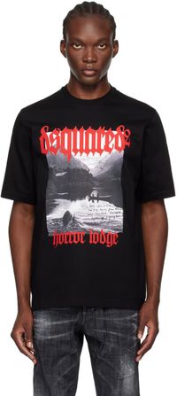 Dsquared2 Black Loose Fit T-Shirt
