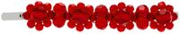 Simone Rocha Silver & Red Flower Hair Clip