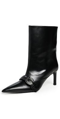 Coperni Ankle Heeled Belt Boots Black 38