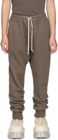 Rick Owens Kids Gray Dropped Inseam Sweatpants