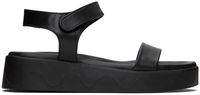 Ancient Greek Sandals Black Salamina Sandals