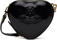 Vivienne Westwood Mini sac en forme de cœur noir à bandoulière