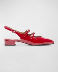 Peche Patent Mary Jane Ballerina Flats