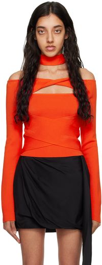 Gauge81 Orange Denia Long Sleeve T-Shirt