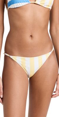 STAUD Sisley String Bottoms Buttercup Seashore Stripe L