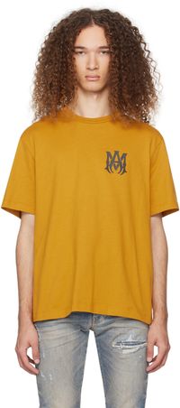 AMIRI T-shirt orange à logos
