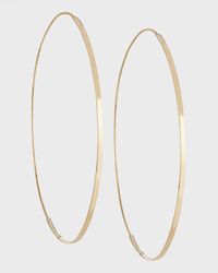 Flat Magic 14K Gold Hoop Earrings