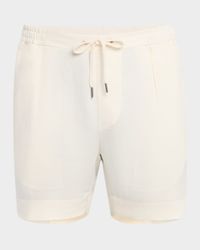 Men's Hand-Tailored Pleated Drawstring Shorts