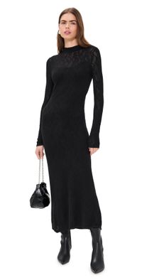 Z Supply Aden Mesh Dress Black S