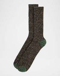 Men's Ispra Ribbed Mottled Cotton Socks