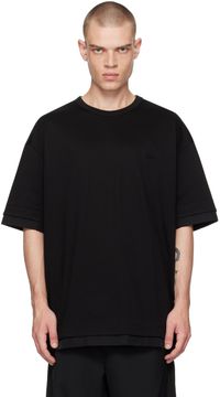 Juun.J Black Layered T-Shirt