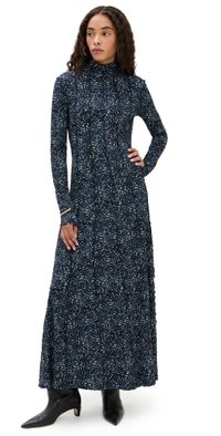 Proenza Schouler White Label Mabel Dress Navy Multi XXS