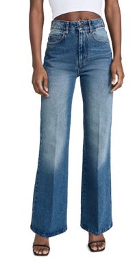 AMI Flare Fit Jeans Used Blue 25