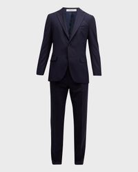 Men's Solid Wool Suit