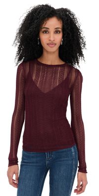 PAIGE Petra Top Black Cherry XXS