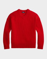 Cashmere High V-Neck Sweater