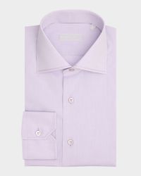 Men's Solid Cotton Dress Shirt