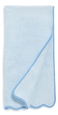 Weezie Scallop Bath Towel French Blue on Light Blue One Size