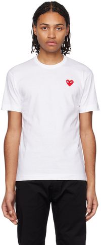 COMME des GARÇONS PLAY White Heart T-Shirt