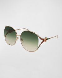 Oversized Oval GG Sunglasses