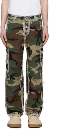 Thug Club Khaki Burnt Bio Army Cargo Pants