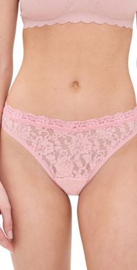 Hanky Panky V-Front High Cut Thong Pretty In Peach S
