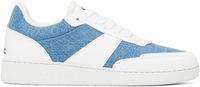 A.P.C. White & Blue Plain Sneakers