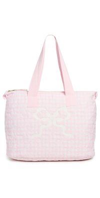 LoveShackFancy Oran Weekender Tote Angel Pink One Size