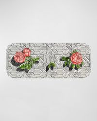 Tray 25X60cm - Musciarabia With Roses Color