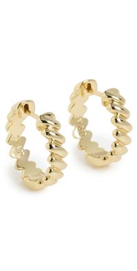 Luv Aj The Mini Snake Chain Hoops Gold One Size