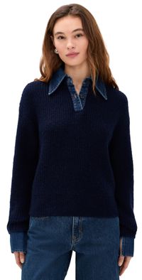 LE JEAN Harvey Sweater Navy/Denim S