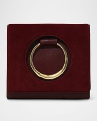 The Hunter Cutout Suede & Leather Crossbody Bag