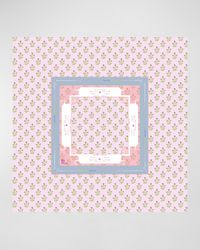 x Catherine Cartie Purple Thistle Instructional Mahjong Tablecloth, 56" Square