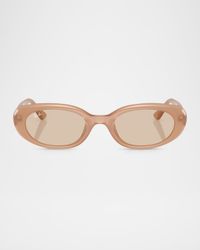 RB4441D Rectangle Plastic Sunglasses