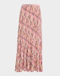 Marceline Space-Dyed Knit Midi Skirt
