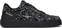 Balmain Black Galaxy Print B-Court Skate Sneakers
