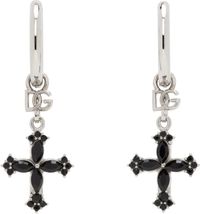 Dolce&Gabbana Silver Small Cross Earrings