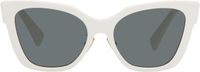 Miu Miu Eyewear White Cat Eye Acetate Sunglasses