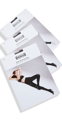 Wolford Velvet De Luxe 66 Tights 3 Pack Black L
