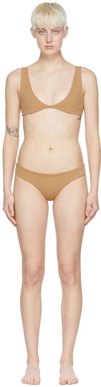 Haight Bikini Grazi & Basic brun clair en polyester