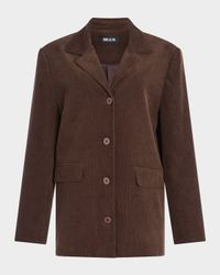 Hera Corduroy Single-Breasted Blazer